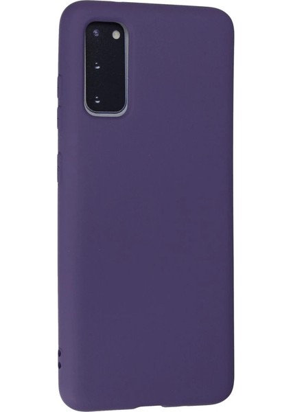 Samsung Galaxy S20 Kılıf Nano Içi Kadife Silikon - Mor modelleri