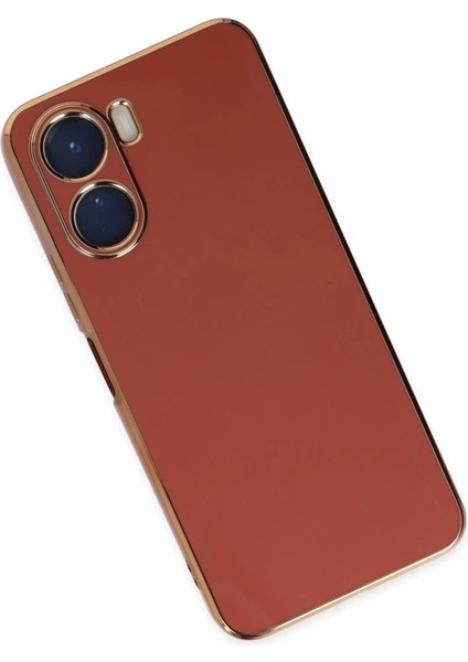 Vivo Y16 Kılıf Volet Silikon - Kırmızı modelleri