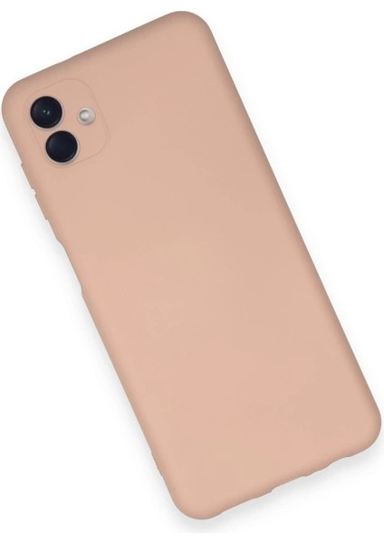 Samsung Galaxy A04 Kılıf Nano Içi Kadife Silikon - Pudra modelleri
