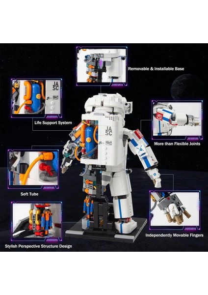 Buğz JK9106 Jaki Astronot Blok Seti -Vagon Life fırsatları