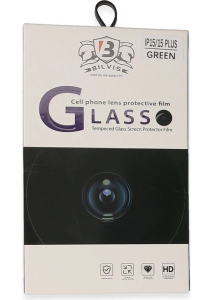 Iphone 15 Bilvis Titan Kamera Lens - Yeşil modelleri