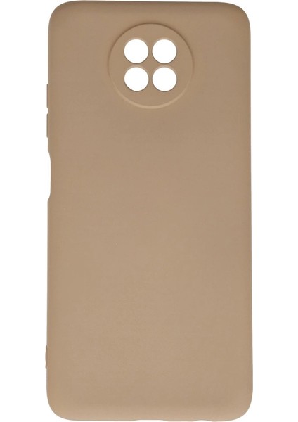 Xiaomi Redmi Note 9 5g Kılıf Nano Içi Kadife Silikon - Bej