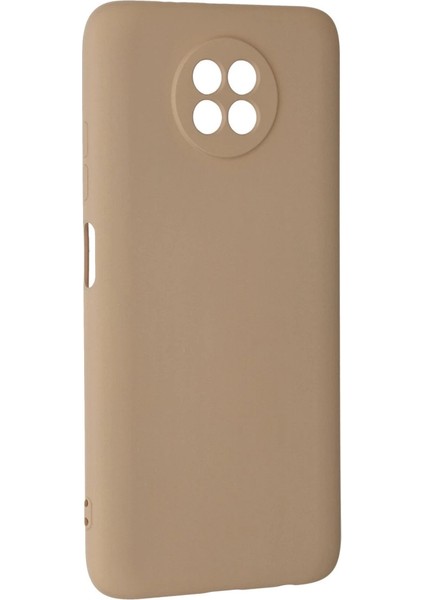 Xiaomi Redmi Note 9 5g Kılıf Nano Içi Kadife Silikon - Bej modelleri
