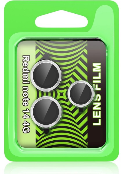 Xiaomi Redmi Note 14 4g Raze Metal Kamera Lens - Gümüş