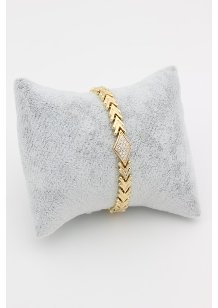 Stil Incisi/xupıng Jewelry Üçgen Zirkon Taşlı Bileklik fiyatları