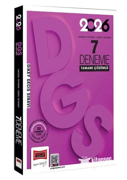 Yargı 2026 Dgs Sayısal Sözel Çözümlü 7 Deneme