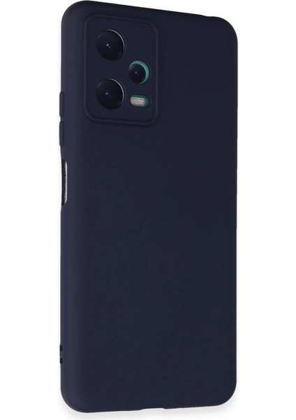 Xiaomi Redmi Note 12 5g Kılıf Nano Içi Kadife Silikon - Lacivert