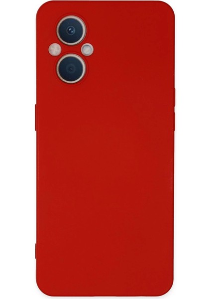 Oppo Reno 7 Lite Kılıf Nano Içi Kadife Silikon - Kırmızı