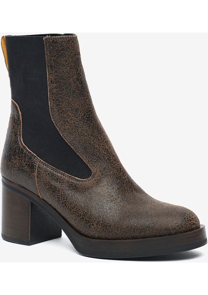 Kadın Kahverengi Hakiki Deri Topuklu Bot 5K2DB35291 fiyatları