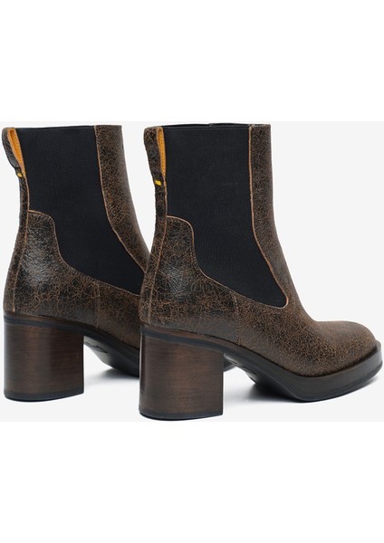 Kadın Kahverengi Hakiki Deri Topuklu Bot 5K2DB35291 fırsatları