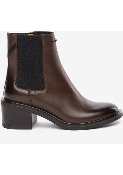 Kadın Kahverengi Hakiki Deri Topuklu Bot 5K2DB35332
