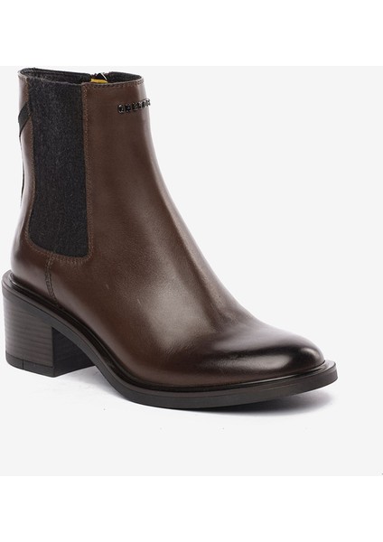 Kadın Kahverengi Hakiki Deri Topuklu Bot 5K2DB35332 fiyatları