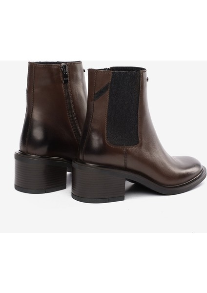 Kadın Kahverengi Hakiki Deri Topuklu Bot 5K2DB35332 fırsatları