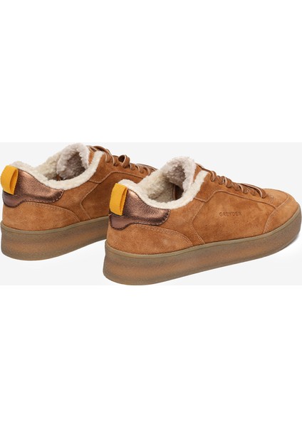 Kadın Taba Hakiki Deri Sneaker Ayakkabı 5K2UA34443 fırsatları