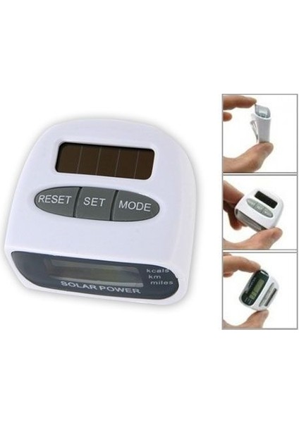 Güneş Enerjili Pedometre ve Kalori Ölçer Adımsayar modelleri