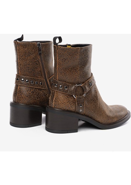 Kadın Kahverengi Hakiki Deri Topuklu Bot 5K2DB35330 fırsatları