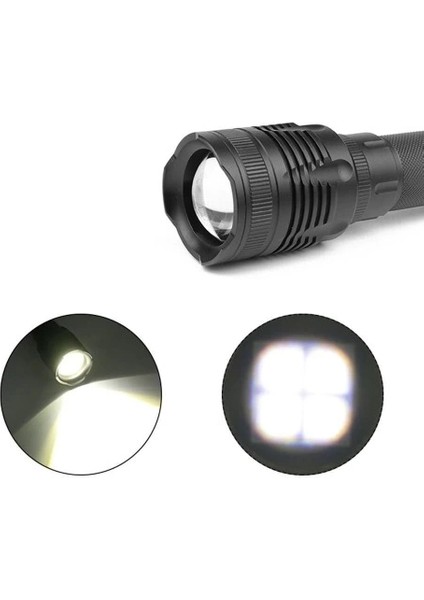 Alüminyum Şarjlı Zoom'lu El Feneri F6055 indirimleri