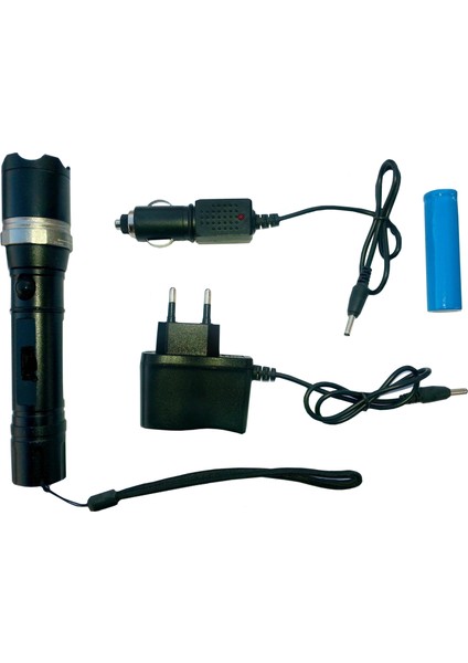 Polis El Feneri: Zoomlu + Sellektörlü + Şarjlı El Feneri (500 Metre) (4940) fırsatları