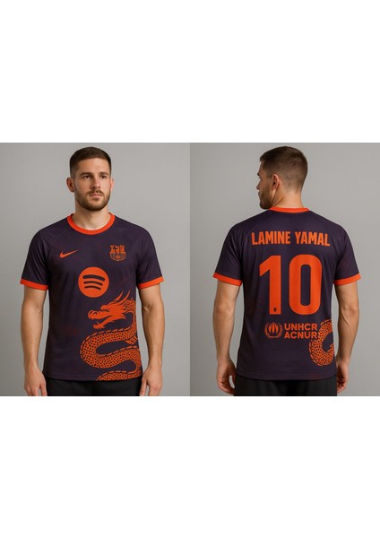 B.a.r.c.e.l.o.n.a Dragon Serisi Forma. Lamine Yamal Isimli Tişört