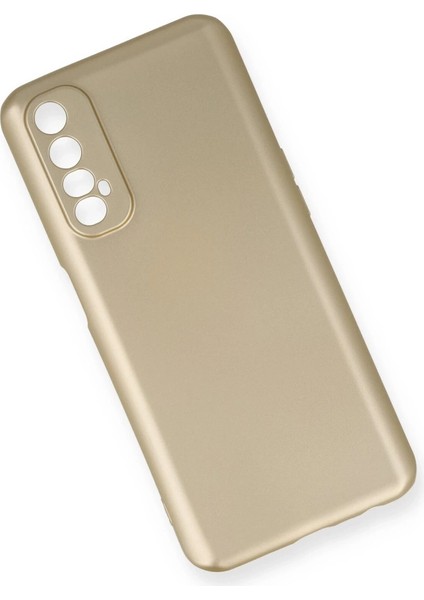 Realme 7 Kılıf First Silikon - Gold modelleri