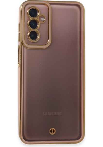 Samsung Galaxy M23 Kılıf Liva Lens Silikon - Pudra