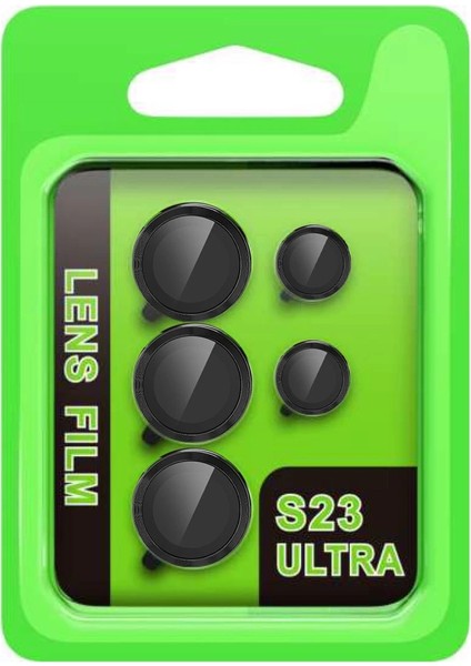 Samsung Galaxy S23 Ultra Raze Metal Kamera Lens - Siyah