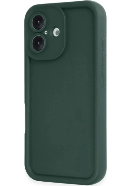 Iphone 16 Kılıf Viera Silikon - Koyu Yeşil