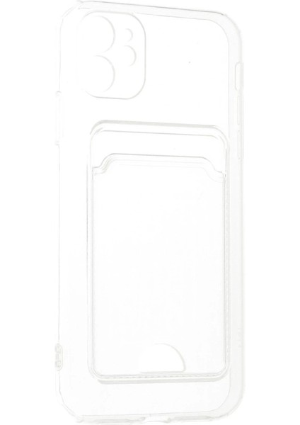 Iphone 11 Kılıf Kart Şeffaf Silikon - Şeffaf fiyatları