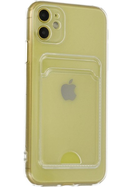 Iphone 11 Kılıf Kart Şeffaf Silikon - Şeffaf modelleri