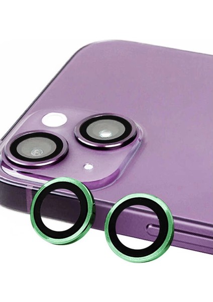 Iphone 13 Raze Metal Kamera Lens - Yeşil