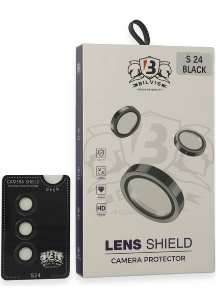 Samsung Galaxy S24 Bilvis Titan Kamera Lens - Siyah