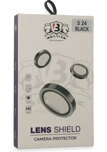 Samsung Galaxy S24 Bilvis Titan Kamera Lens - Siyah modelleri