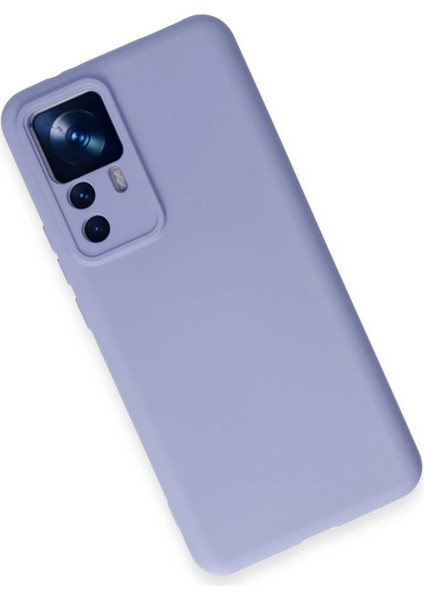Xiaomi Mi 12T Pro Kılıf Nano Içi Kadife Silikon - Lila modelleri