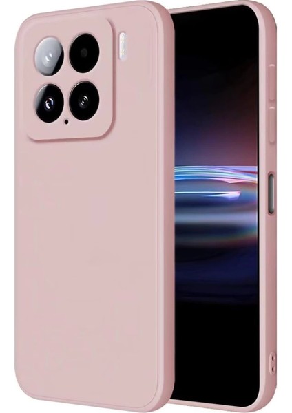 Xiaomi Mi 15 Kılıf Nano Içi Kadife Silikon - Pudra