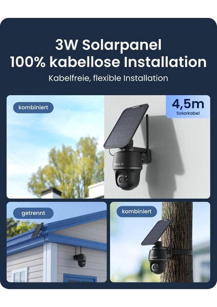 4K Argus Pt Ultra Solar – Kablosuz 360° Akıllı Güvenlik Kamerası (Solar Panel Dahil) modelleri