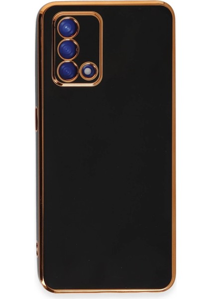 Oppo A74 4g Kılıf Volet Silikon - Siyah