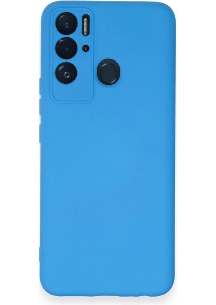 Tecno Pova Neo Kılıf Nano Içi Kadife Silikon - Mavi