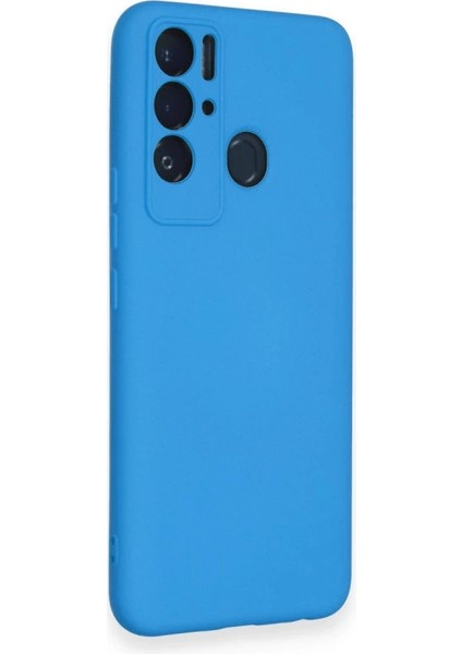Tecno Pova Neo Kılıf Nano Içi Kadife Silikon - Mavi fiyatları