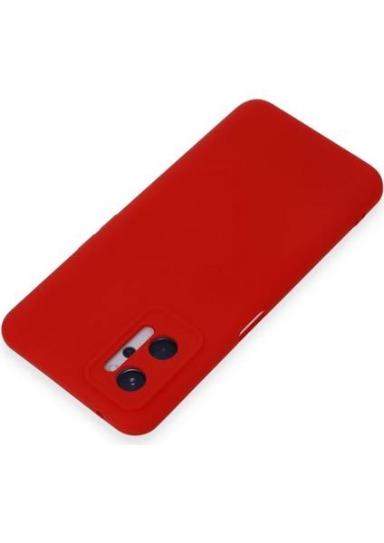 Realme 9i 4g Kılıf Nano Içi Kadife Silikon - Kırmızı modelleri