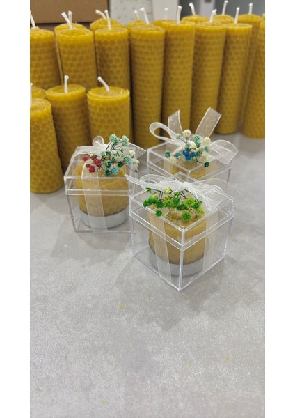 Doğal Sarma Bal Mumu Mum Özel Günlere Özel 10 Adet modelleri