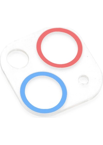 Iphone 13 Renkli Kamera Lens Koruma Cam - Pembe-Mavi modelleri