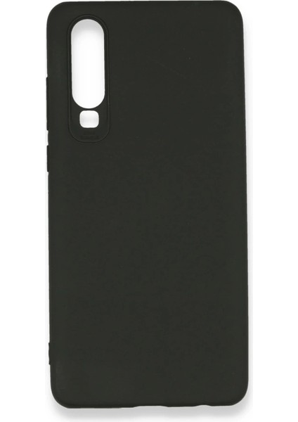 Huawei P30 Kılıf First Silikon - Siyah