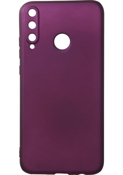 Huawei P40 Lite E Kılıf First Silikon - Mürdüm