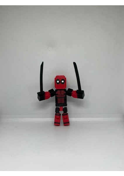 Öümcek Adam-Deadpool Minecrafttemalı Hareket Eklemli Oyuncak Figür modelleri