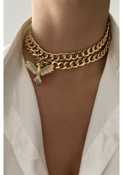 Ankakuş Çift Sıralı Choker