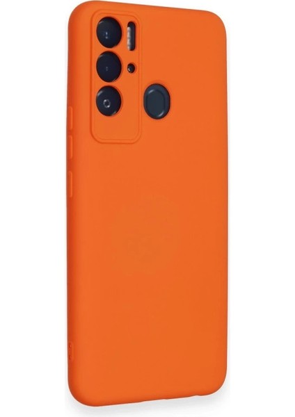 Tecno Pova Neo Kılıf Nano Içi Kadife Silikon - Turuncu fiyatları