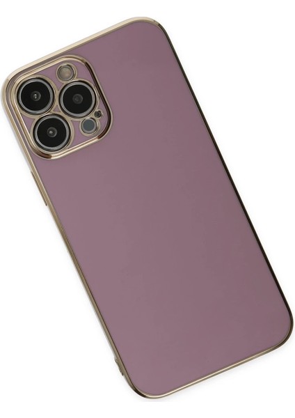 Iphone 14 Pro Max Kılıf Volet Silikon - Mor modelleri