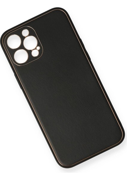 Iphone 12 Pro Kılıf Coco Deri Silikon Kapak - Siyah fiyatları