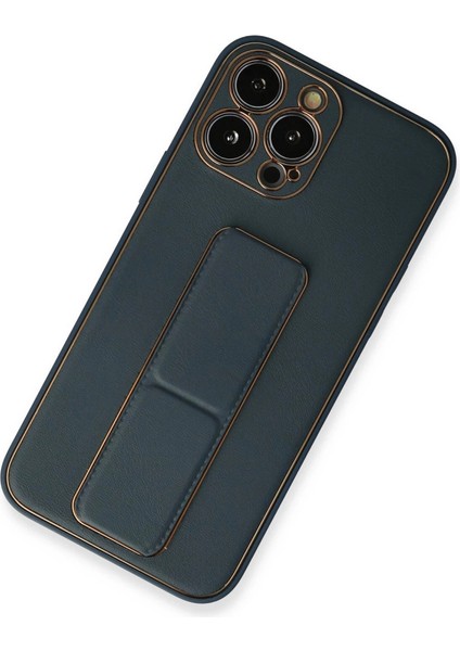 Iphone 13 Pro Kılıf Coco Deri Standlı Kapak - Mavi fiyatları