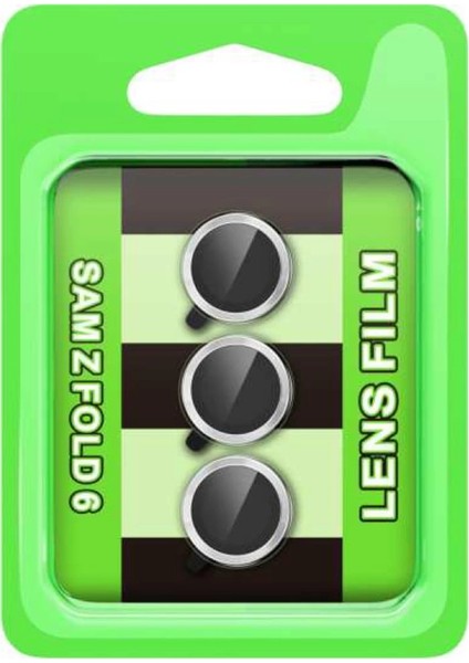 Samsung Galaxy Z Fold 6 Raze Metal Kamera Lens - Gümüş